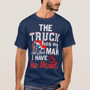 T-shirt Femme Camionneuse Femme Conducteur de camion Amusa