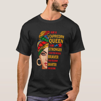 T-shirt Femme Capricorne Reine Anniversaire Pour Femmes Ca