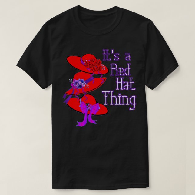 T-shirt Femme Casquette rouge C'est un cadeau Casquette ro (Design devant)