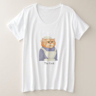 T-shirt femme CAT plus taille CUISINE