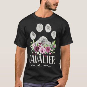 T-shirt Femme Cavalier King Charles Spaniel Chien Maman Ca