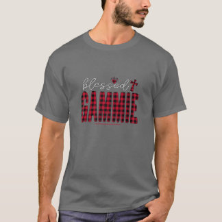 T-shirt Femme Ce Gamme Béni Léopard De Noël Plaid G
