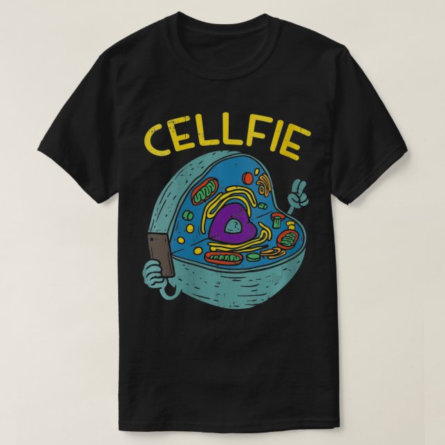 T-shirt Femme Cellule Fie Funny Cellfie Selfie Science Bio (Design devant)