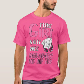 T-shirt Femme Cette Fille Aime Vraiment Les Labradors Et H