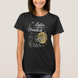T-shirt Femme Cette Lala Aime Ses Petits-Enfants À La Lune