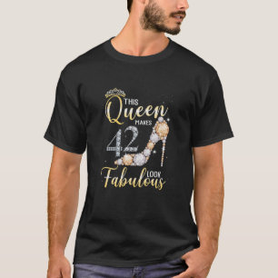 T-shirt Femme Cette Reine Fait 42Ème Fabuleux 42 Ans