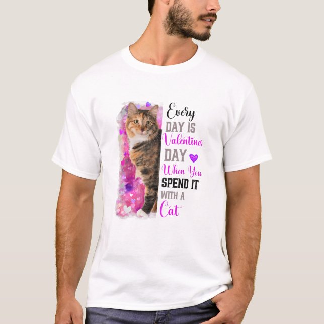 T-shirt Femme Chat noir Maman Valentines Jour Chat Mama Fu (Devant)