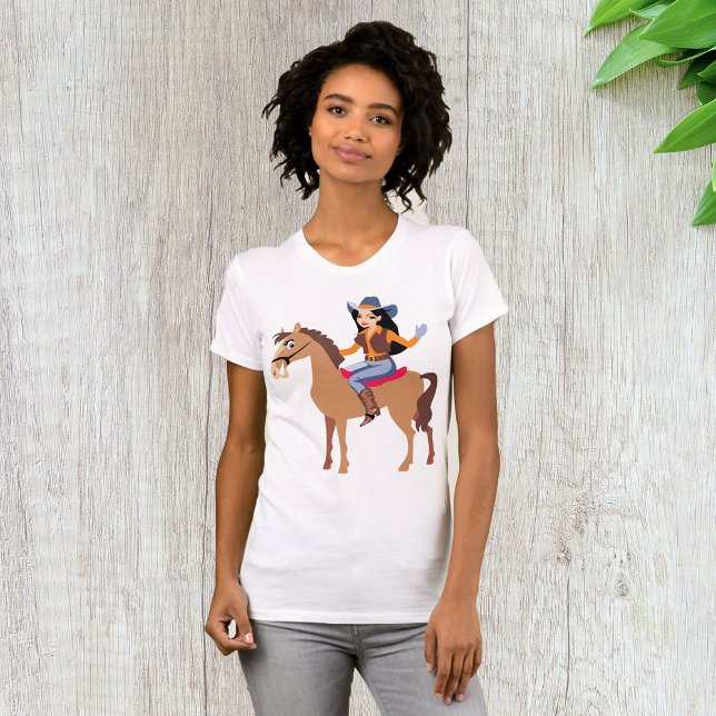 T-Shirt Femme Cheval (Créateur téléchargé)