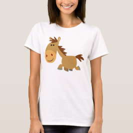 T-shirt femme Cheval Cartoon Doux