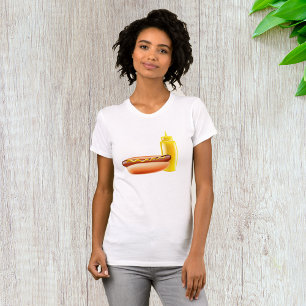 T-shirt Femme Chien Avec Bouteille De moutarde