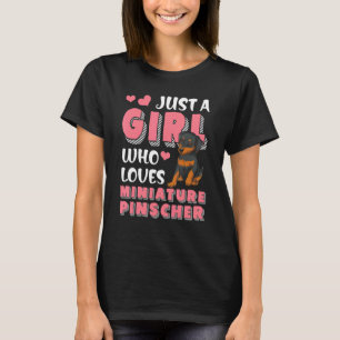 T-shirt Femme Chien Chien Chien Miniature Pinscher Min Pin