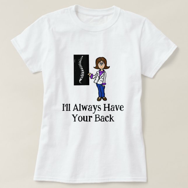 T-shirt femme chiropraticienne ou chirurgienne de  (Design devant)