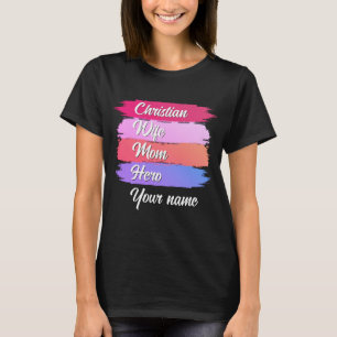 T-SHIRT FEMME CHRÉTIENNE PERSONNALISÉE MOM HERO