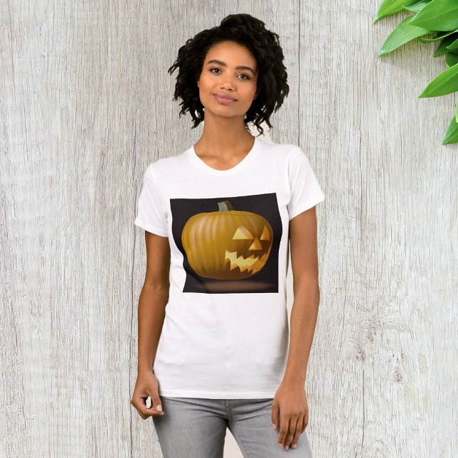 T-shirt femme Citrouille d'Halloween (Créateur téléchargé)