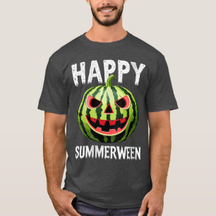 T-shirt Femme Citrouille Pastèque Jackolantern Été Hallowe