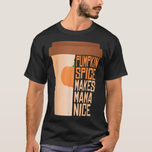 T-shirt Femme Citrouille Pie épice Automne Printemps Autom