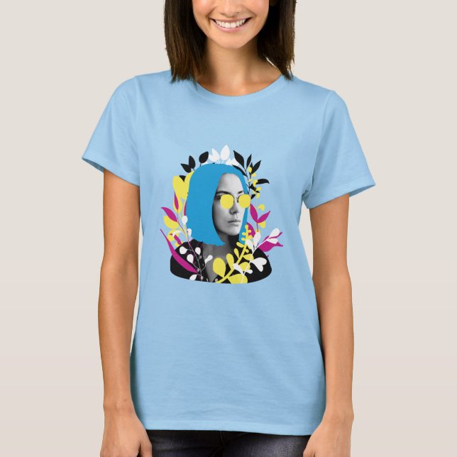 T-shirt Femme colorée cool (Devant)