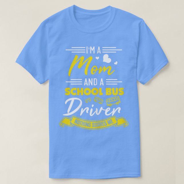 T-shirt Femme Conducteur de bus Maman Amusante Maman Condu (Design devant)