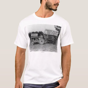 T-shirt Femme conduisant la photographie de tracteur de
