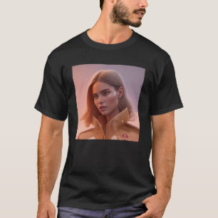 T-shirt Femme Cool Essence rose coucher de soleil pilote V