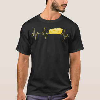 T-shirt Femme Cool Fromage Heartbeat Funny Farmer Famille