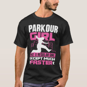 T-shirt Femme Cool Parkour Girl Parkour Girl