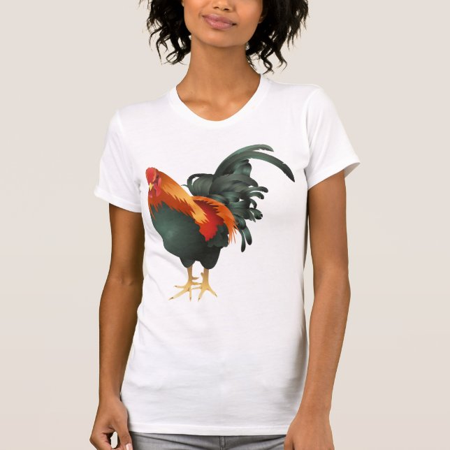 T-shirt femme coq (Devant)