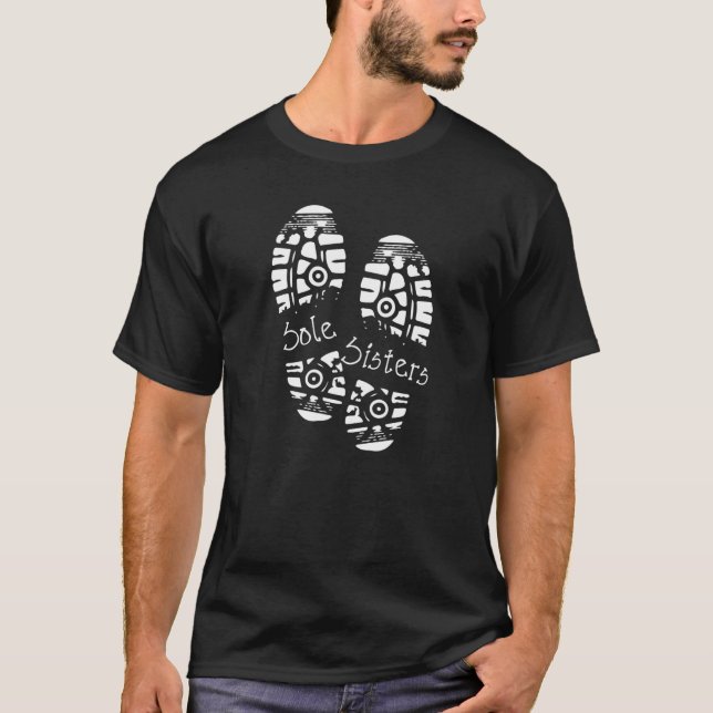 T-shirt Femme Coureur de soeurs solitaires Dames Marathon  (Devant)