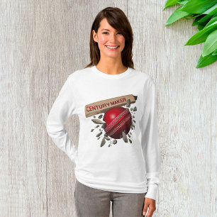 T-shirt Femme créatrice du cricket siècle manches longues