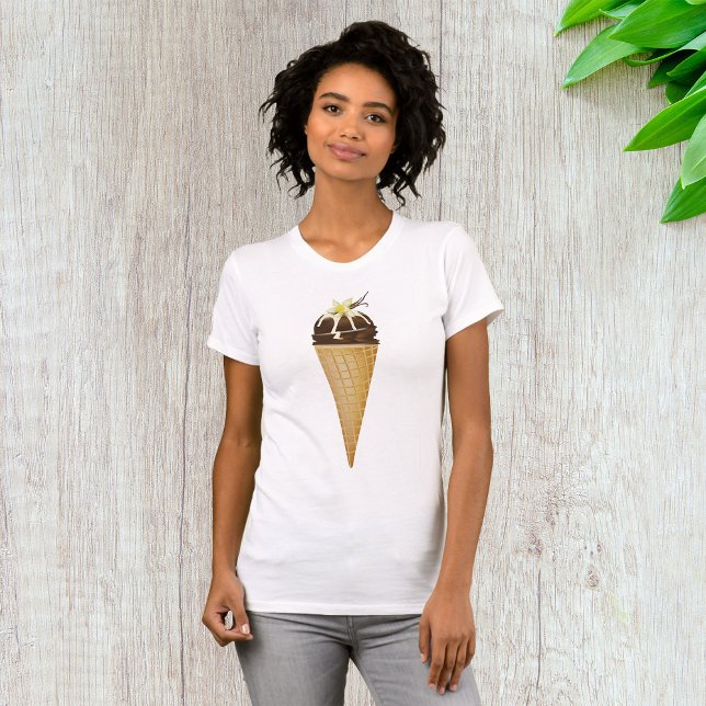 T-shirt femme crème glacée au chocolat (Créateur téléchargé)
