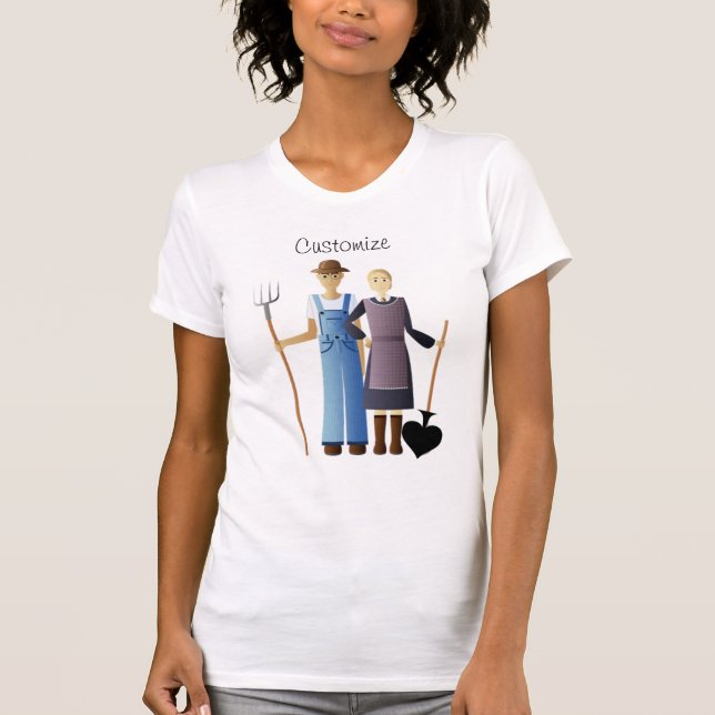 T-shirt Femme d'agriculteur Reine de Spades Thunder_Cove (Devant)