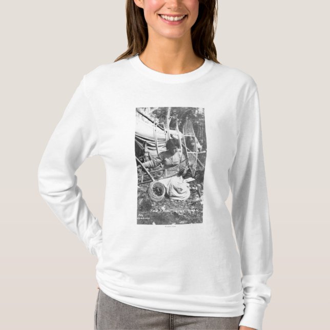 T-shirt Femme d'Alaska faisant la photographie de (Devant)