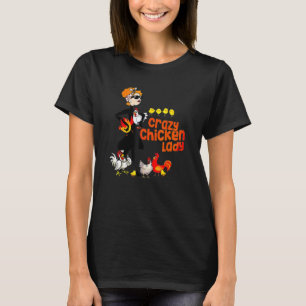T-shirt Femme dame poule folle