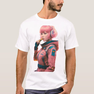 T-shirt Femme dans le style science-fiction