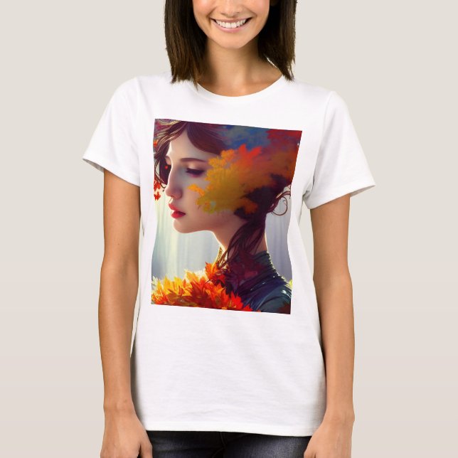 T-shirt Femme d'automne active (Devant)