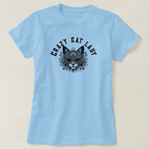 T-shirt Femme de chat folle