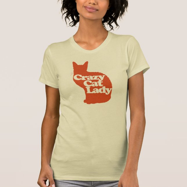 T-shirt Femme de chat folle (Devant)