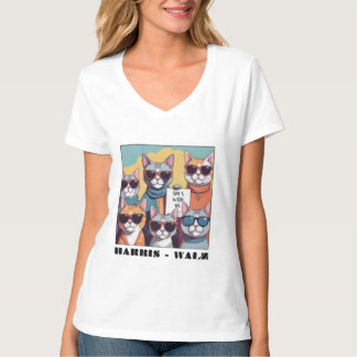 T-shirt Femme de chat sans enfant dames de chat sans enfan