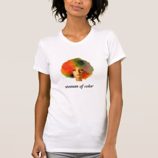 T-shirt femme de couleur