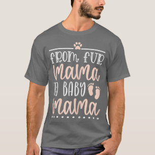 T-shirt Femme De Fur Mama À Baby Mama Mothers Day Chien