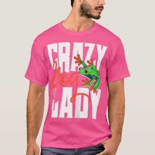 T-shirt Femme de grenouille folle Drôle Amphibien propriét