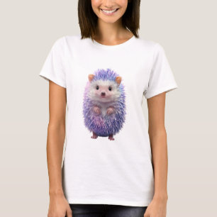 T-shirt Femme de la forêt mignonne Hérisson Galaxie Violet