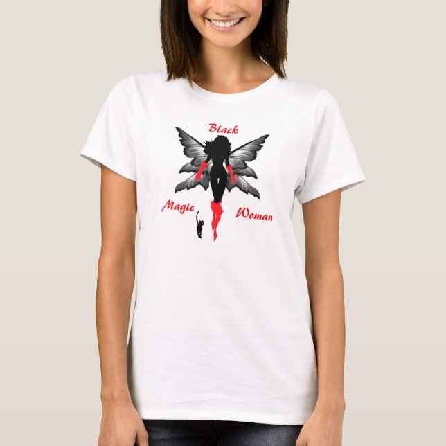 T-shirt Femme de la magie noire des femmes. (Devant)