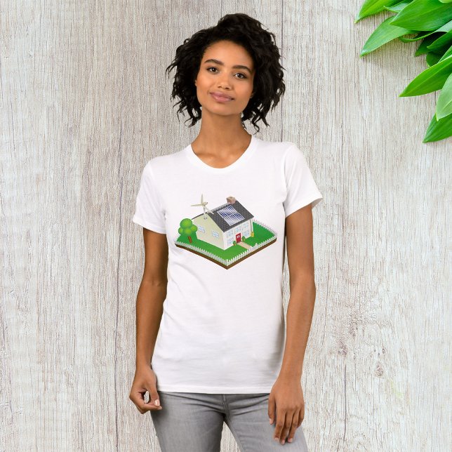 T-shirt femme de la Maison de l'énergie renouvelab (Créateur téléchargé)