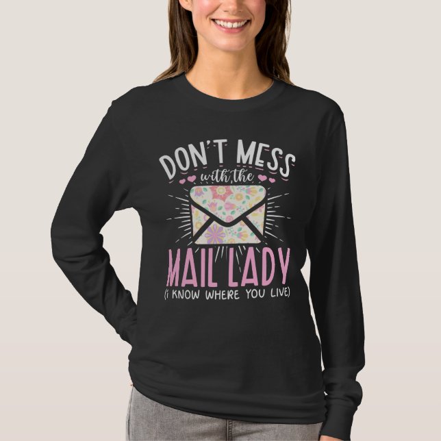 T-shirt Femme de la poste de travail drôle Mailman femme (Devant)