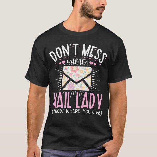 T-shirt Femme de la poste de travail drôle Mailman femme (Devant)
