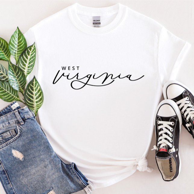 T-shirt femme de l'État de Virginie-Occidentale (Créateur téléchargé)