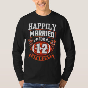 T-shirt Femme De Mari Heureusement Mariée Pendant 12 Ans F