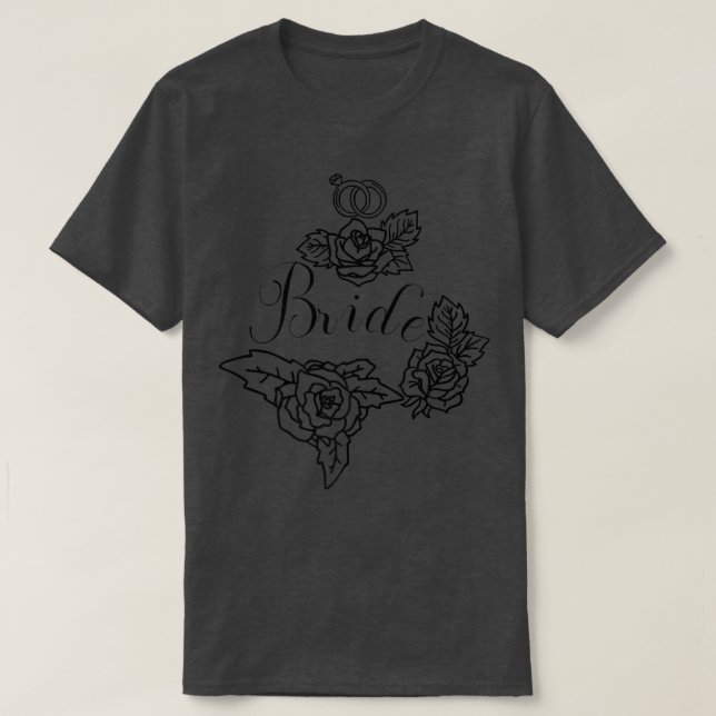 T-shirt Femme de mariée Bachelorette Boho Retro Bohemian (Design devant)