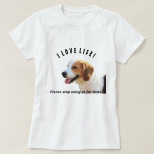 T-shirt femme de militante beagle